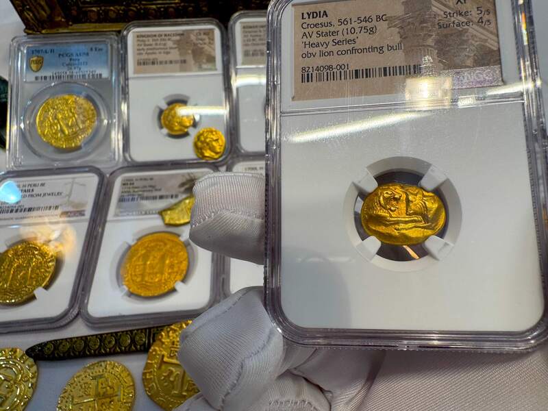 Lydia Stater Heavy Weight "World's First Gold Coinage" NGC XF 32