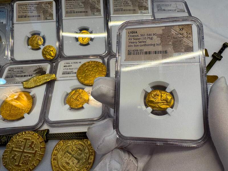 Lydia Stater Heavy Weight "World's First Gold Coinage" NGC XF 40