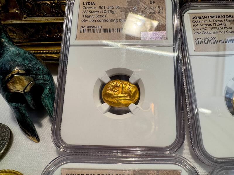 Lydia Stater Heavy Weight "World's First Gold Coinage" NGC XF 4