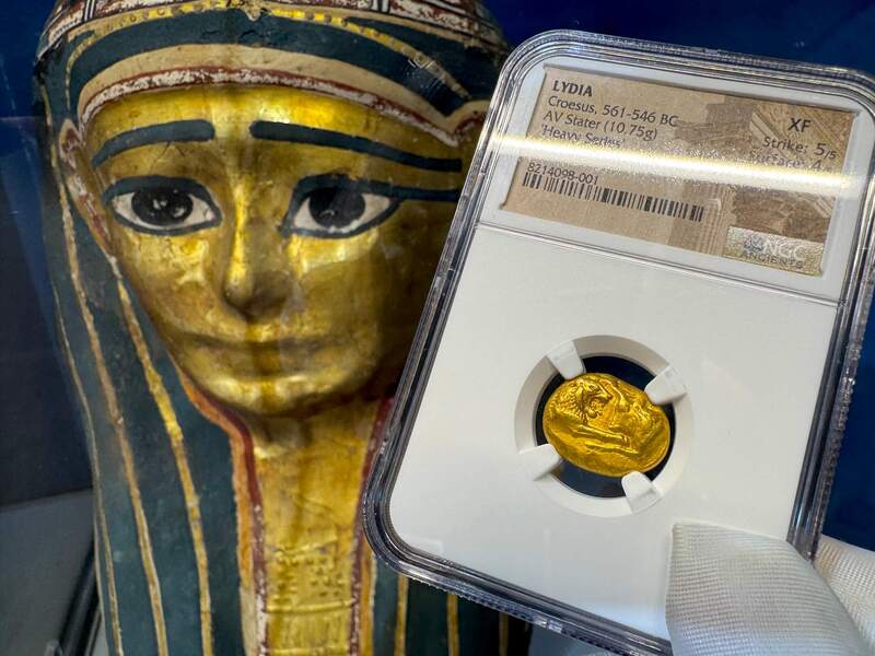 Lydia Stater Heavy Weight "World's First Gold Coinage" NGC XF 12
