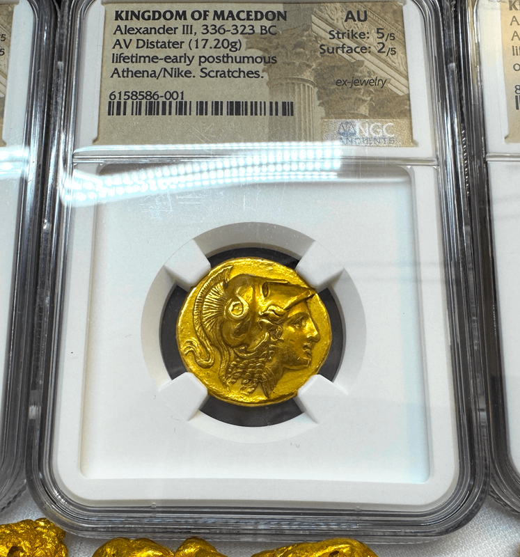 Kingdom of Macedon Distater "Alexander the Great" NGC AU 5x2 2