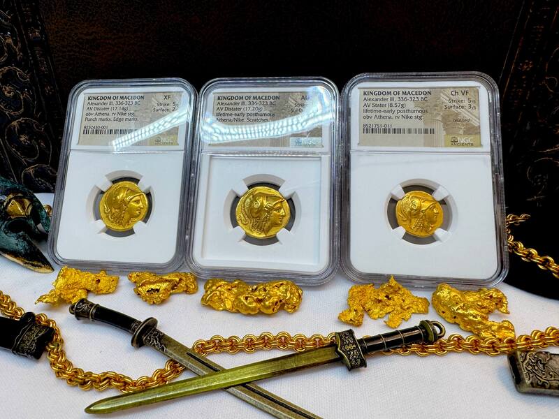 Kingdom of Macedon Distater "Alexander the Great" NGC AU 5x2 25