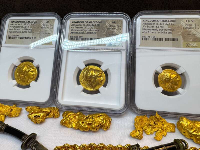 Kingdom of Macedon Distater "Alexander the Great" NGC AU 5x2 40