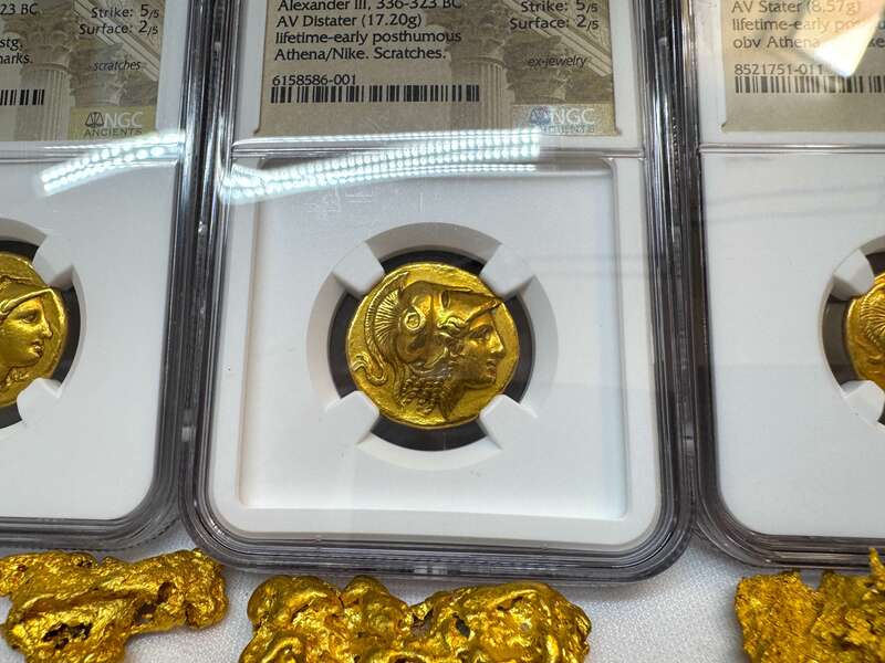 Kingdom of Macedon Distater "Alexander the Great" NGC AU 5x2 12