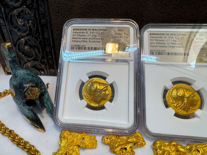 Kingdom of Macedon Distater "Alexander the Great" NGC AU 5x2 60