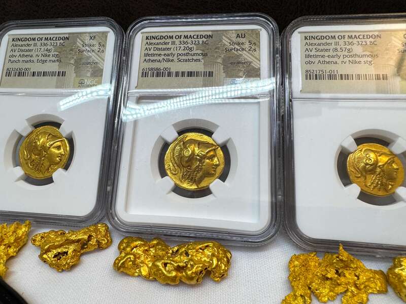 Kingdom of Macedon Distater "Alexander the Great" NGC AU 5x2 38