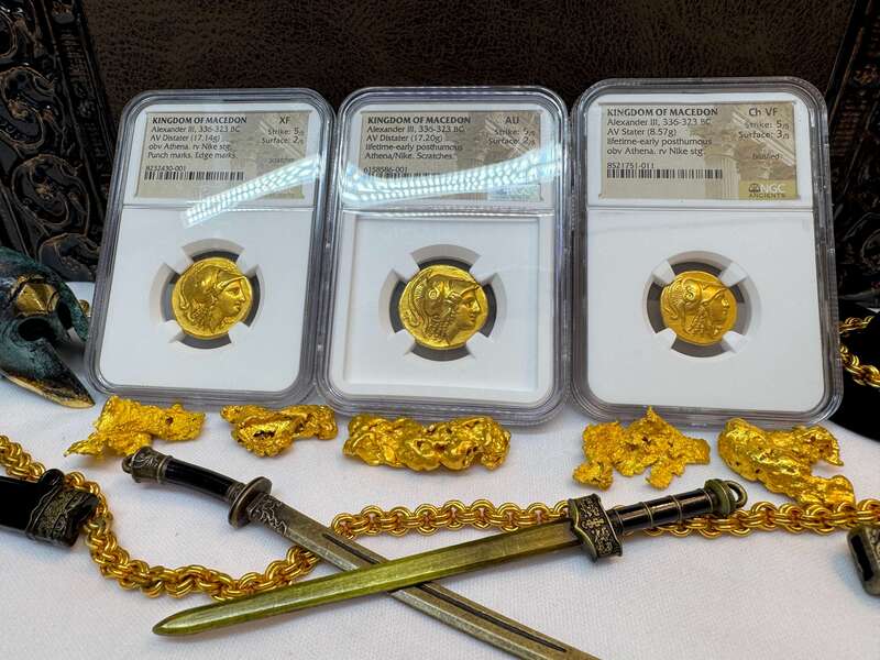 Kingdom of Macedon Distater "Alexander the Great" NGC AU 5x2 16