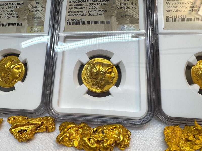 Kingdom of Macedon Distater "Alexander the Great" NGC AU 5x2 10