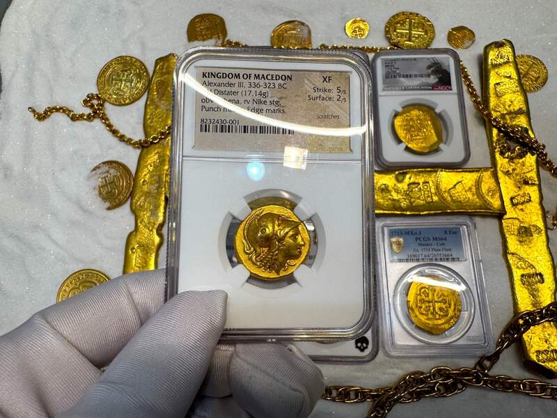 Kingdom of Macedon Distater "Alexander the Great" NGC XF 5x2 38