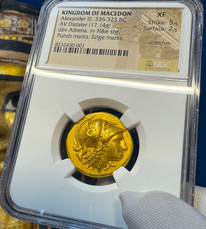 Kingdom of Macedon Distater "Alexander the Great" NGC XF 5x2 2