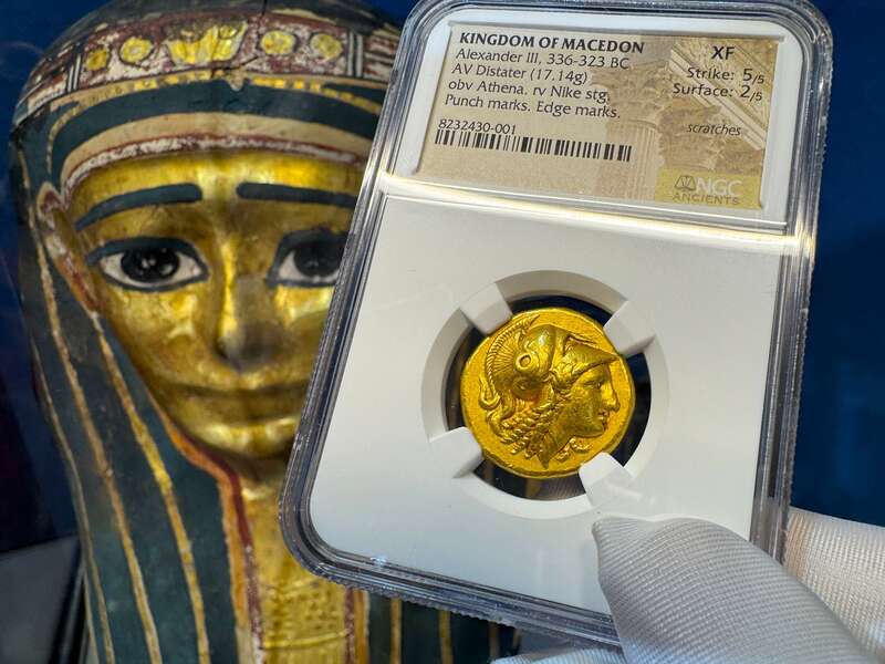 Kingdom of Macedon Distater "Alexander the Great" NGC XF 5x2 3