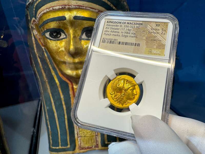 Kingdom of Macedon Distater "Alexander the Great" NGC XF 5x2 28