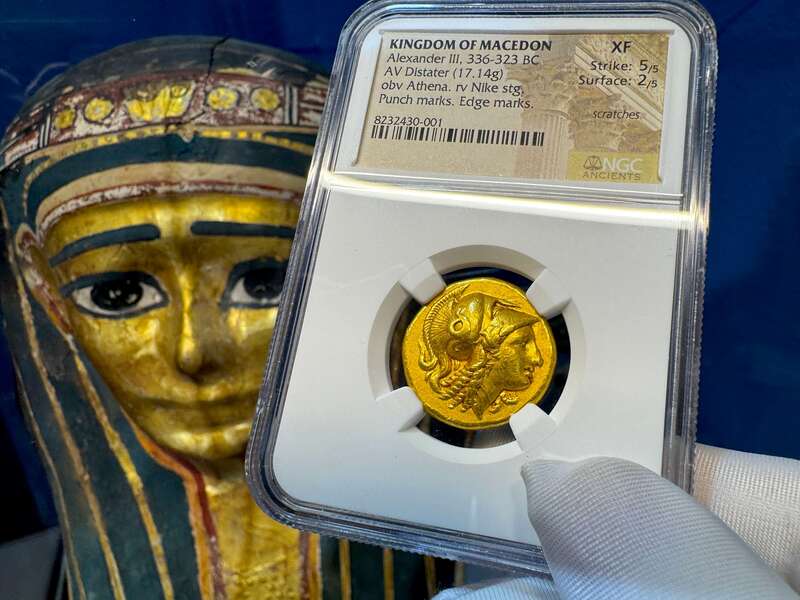 Kingdom of Macedon Distater "Alexander the Great" NGC XF 5x2 34