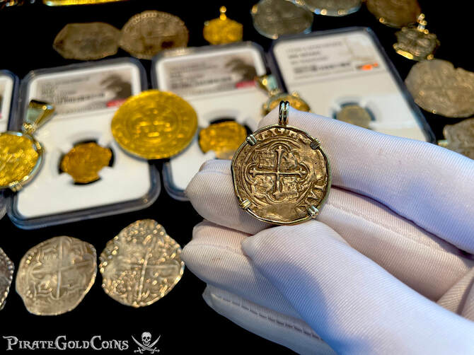 Mexico 1 Real 1556-98 "Philip II" 14kt Bezel