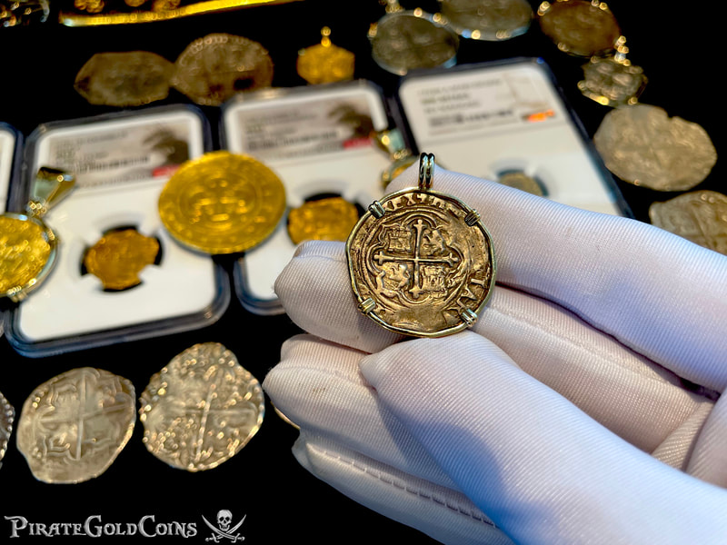 Mexico 1 Real 1556-98 "Philip II" 14kt Bezel 2