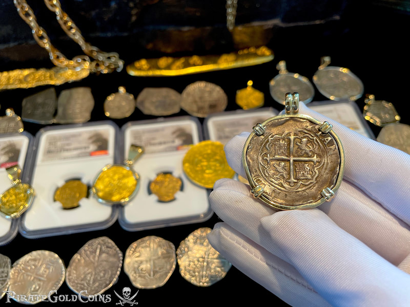 Mexico 4 Reales 1556-98 "Philip II" 14kt Bezel 3