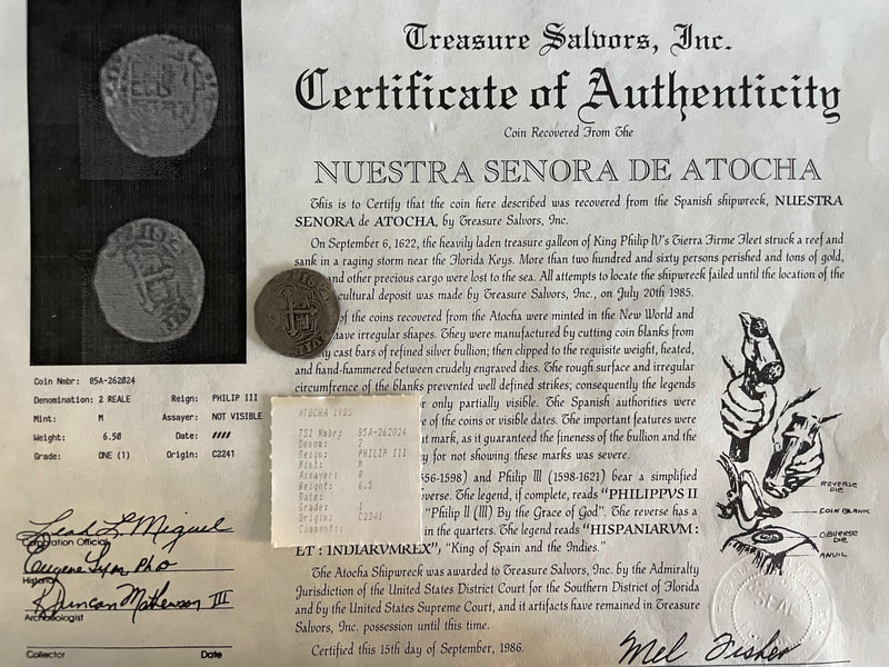 Mexico 2 Reales 1598-1606 "Atocha 1622 Shipwreck" PCGS 20 2