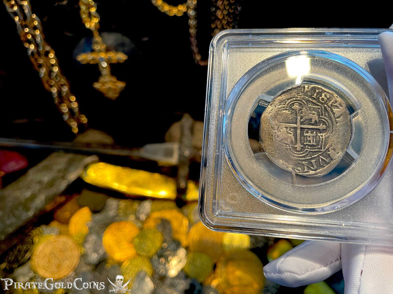 Mexico 2 Reales 1598-1606 "Atocha 1622 Shipwreck" PCGS 20 7