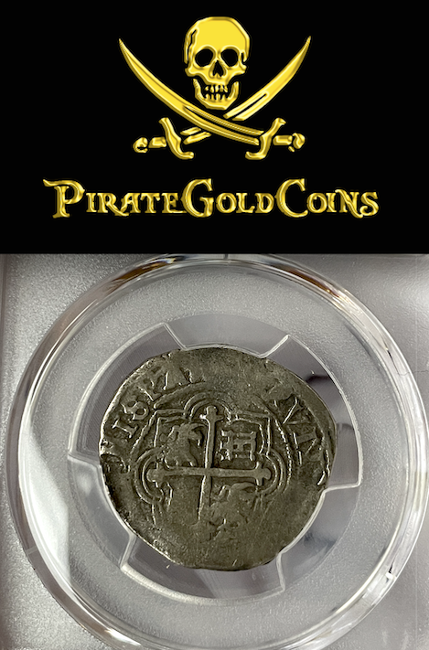 Mexico 2 Reales 1598-1606 "Atocha 1622 Shipwreck" PCGS 20 4