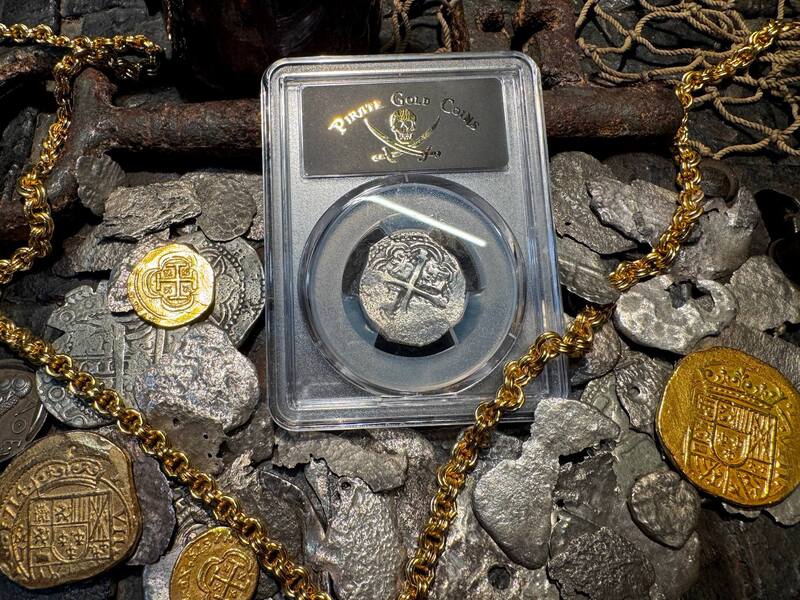 Mexico 2 Reales 1610-13 "Atocha 1622 Shipwreck" PCGS VF 19