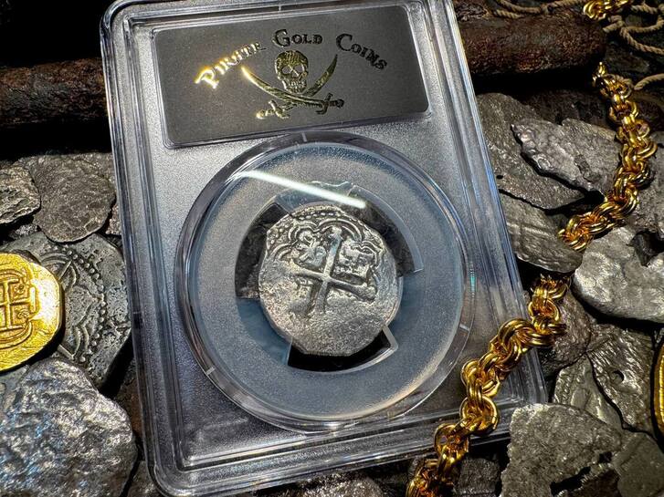 Mexico 2 Reales 1610-13 "Atocha 1622 Shipwreck" PCGS VF