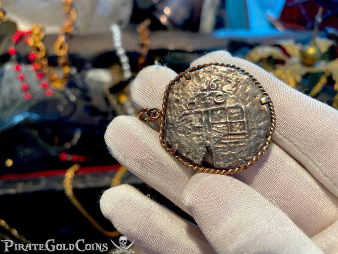 Mexico 4 Reales 1620 "Dated! From the Atocha 1622 Shipwreck" Pendant 6