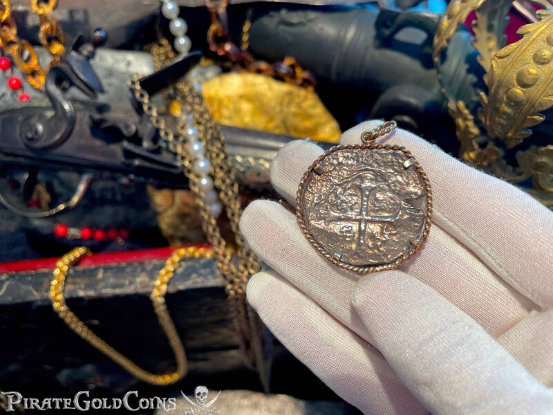 Mexico 4 Reales 1620 "Dated! From the Atocha 1622 Shipwreck" Pendant 11