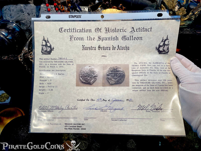 Mexico 4 Reales 1620 "Dated! From the Atocha 1622 Shipwreck" Pendant 13