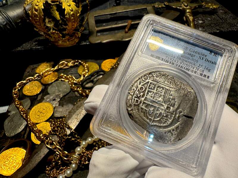 Mexico 8 Reales 1620 "Atocha 1622 Shipwreck" PCGS XF