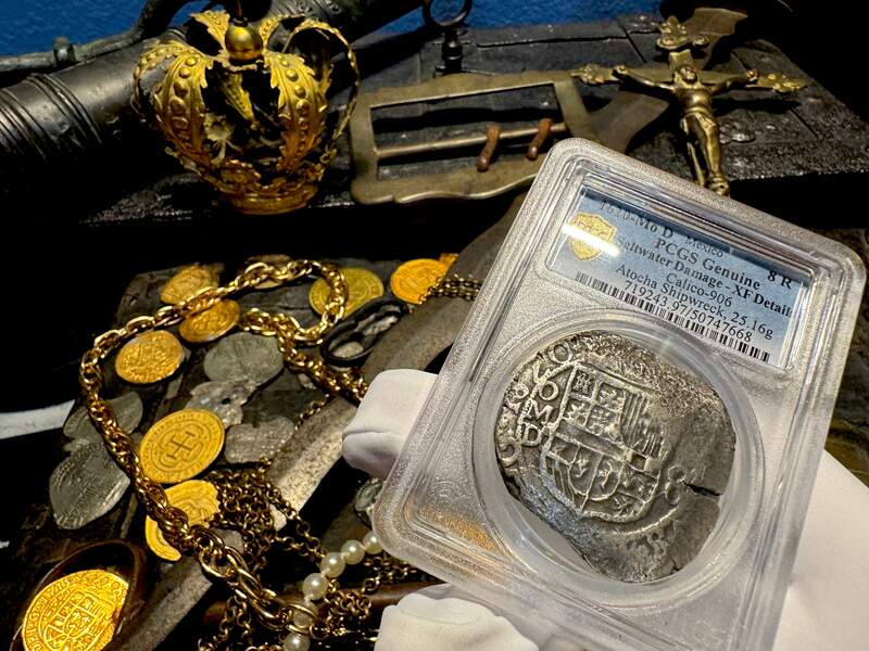 Mexico 8 Reales 1620 "Atocha 1622 Shipwreck" PCGS XF 11