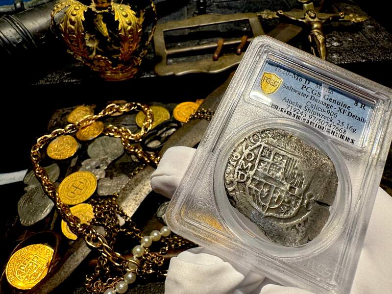Mexico 8 Reales 1620 "Atocha 1622 Shipwreck" PCGS XF 12