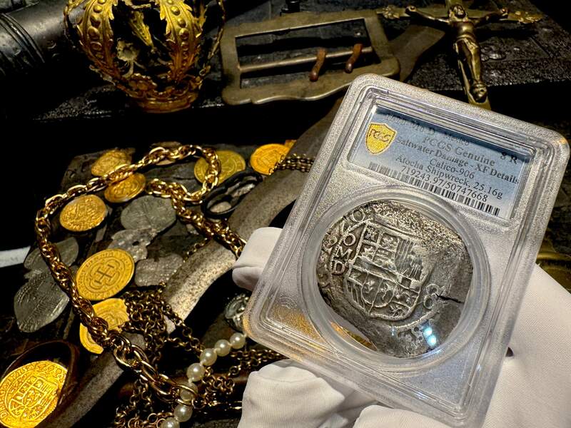 Mexico 8 Reales 1620 "Atocha 1622 Shipwreck" PCGS XF 15