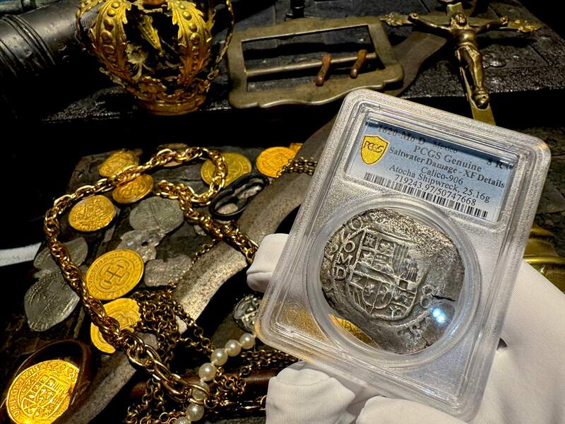Mexico 8 Reales 1620 "Atocha 1622 Shipwreck" PCGS XF 16