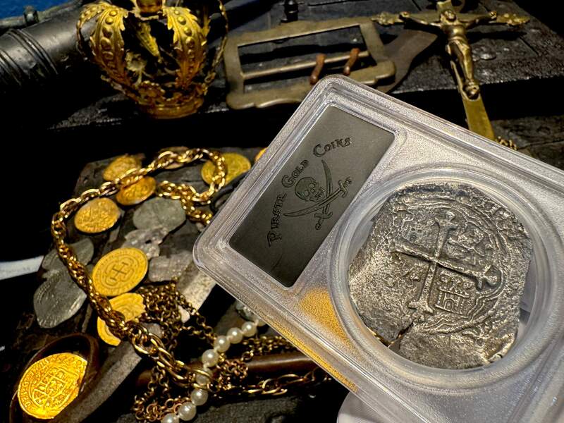 Mexico 8 Reales 1620 "Atocha 1622 Shipwreck" PCGS XF 7