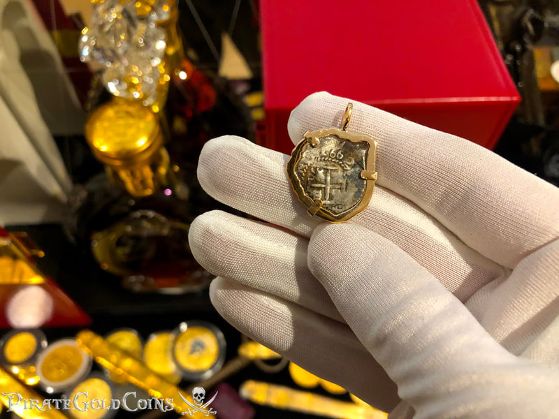 Mexico 1662 "Full Date" 18kt Gold Pendant with Mel Fisher COA 3