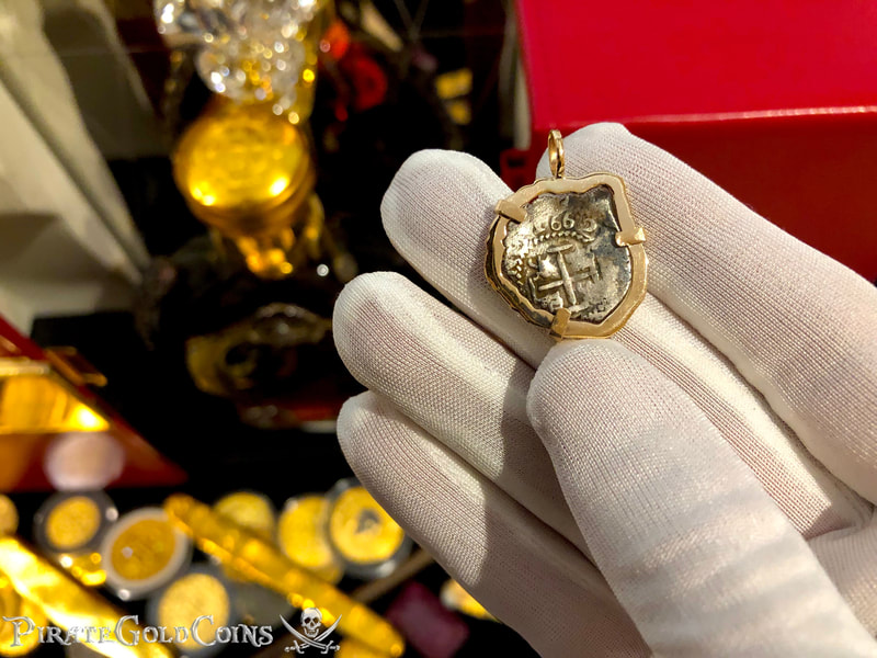 Mexico 1662 "Full Date" 18kt Gold Pendant with Mel Fisher COA 6