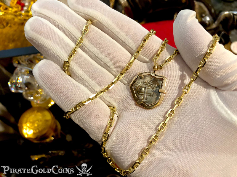 Mexico 1662 "Full Date" 18kt Gold Pendant with Mel Fisher COA 8