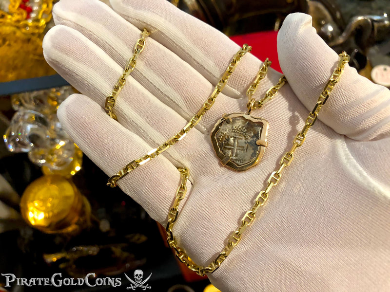 Mexico 1662 "Full Date" 18kt Gold Pendant with Mel Fisher COA 9