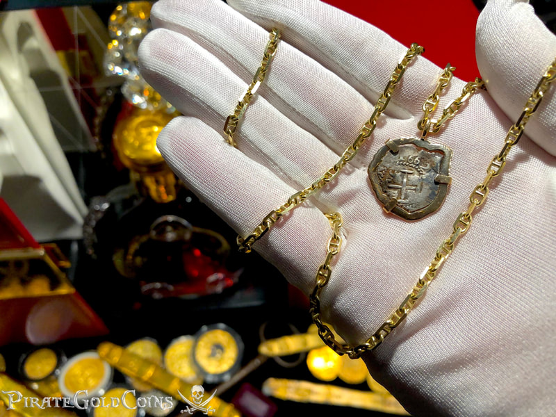 Mexico 1662 "Full Date" 18kt Gold Pendant with Mel Fisher COA 10