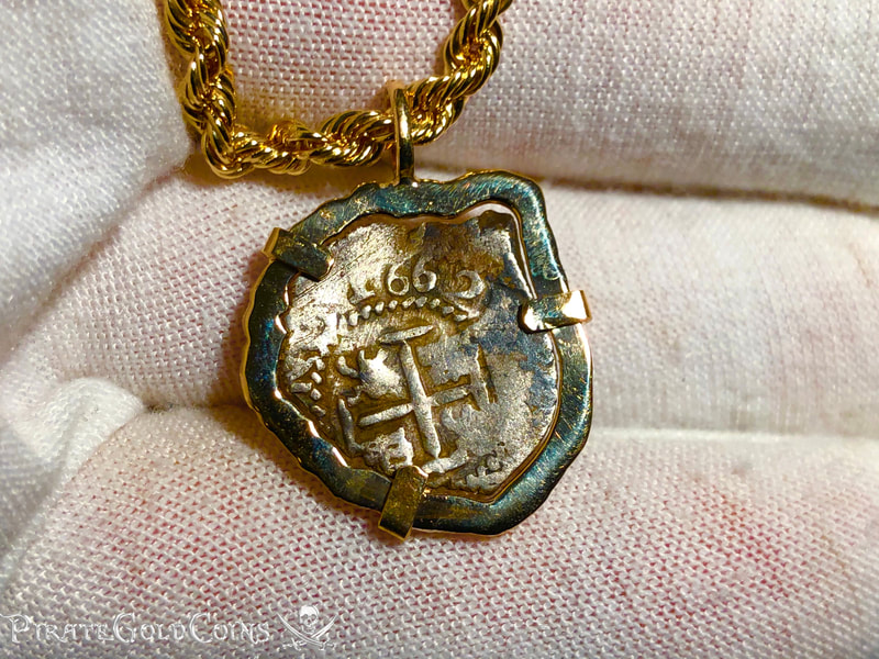 Mexico 1662 "Full Date" 18kt Gold Pendant with Mel Fisher COA 12
