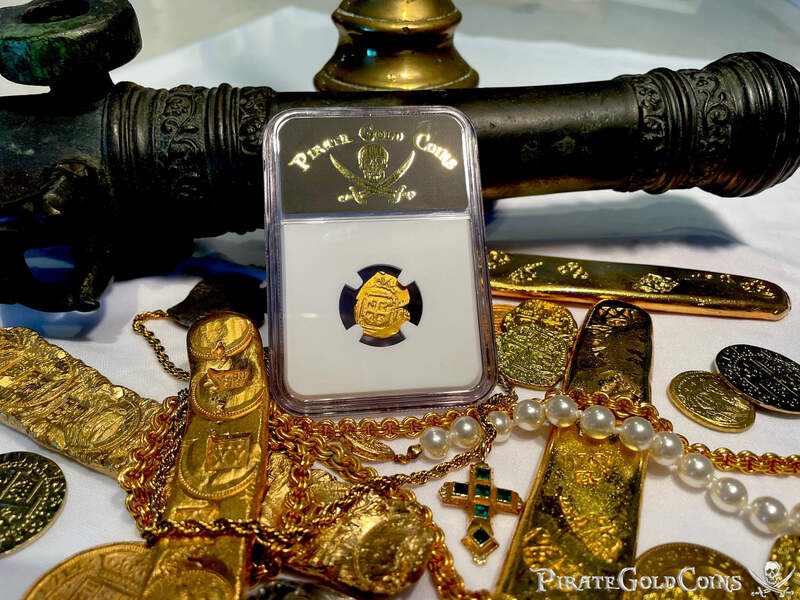 Mexico 1 Escudo 1679-98 "Jeweled Cross - 1715 Fleet Shipwreck" NGC 45 14