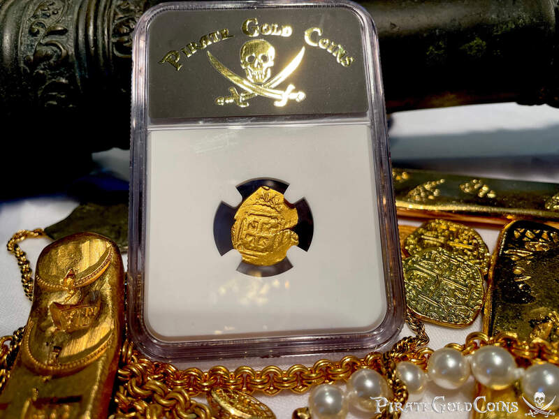 Mexico 1 Escudo 1679-98 "Jeweled Cross - 1715 Fleet Shipwreck" NGC 45 15