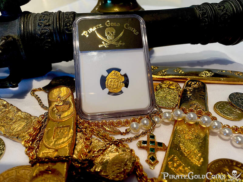 Mexico 1 Escudo 1679-98 "Jeweled Cross - 1715 Fleet Shipwreck" NGC 45 19