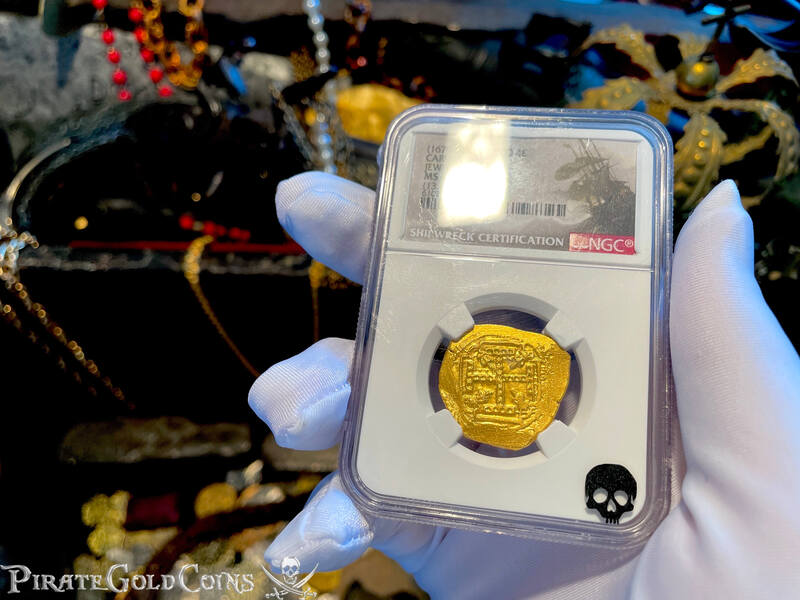 Mexico 8 Escudos 1679-99 "Jeweled Cross- Finest Known" NGC 63 9