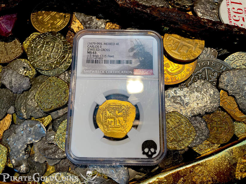 Mexico 8 Escudos 1679-99 "Jeweled Cross- Finest Known" NGC 63 13