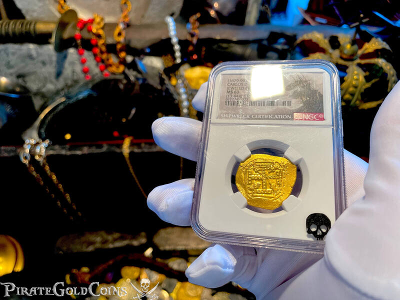 Mexico 8 Escudos 1679-99 "Jeweled Cross- Finest Known" NGC 63 26