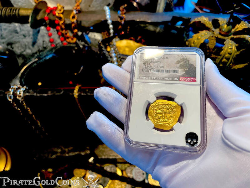 Mexico 8 Escudos 1679-99 "Jeweled Cross- Finest Known" NGC 63 22