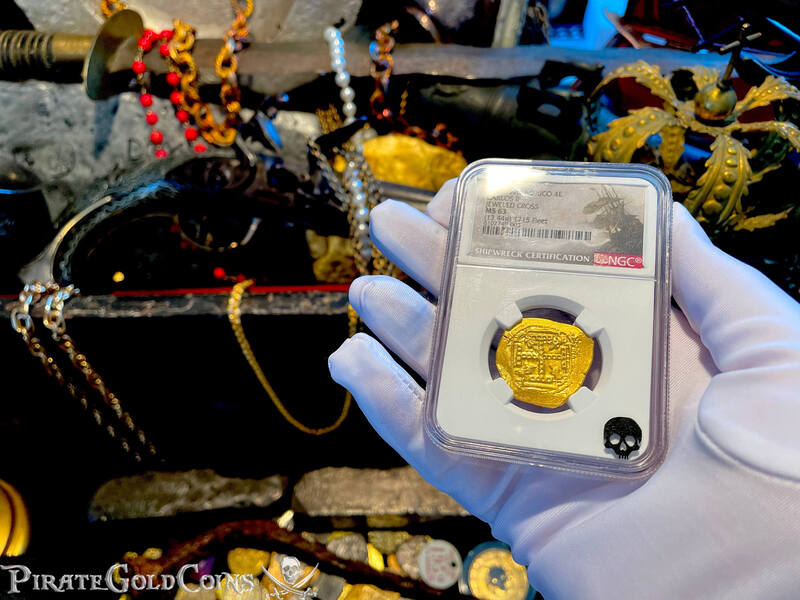 Mexico 8 Escudos 1679-99 "Jeweled Cross- Finest Known" NGC 63 8