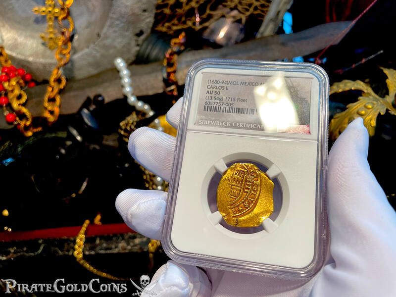 Mexico 4 Escudos 1680-94 "Jeweled Cross" NGC 50 6