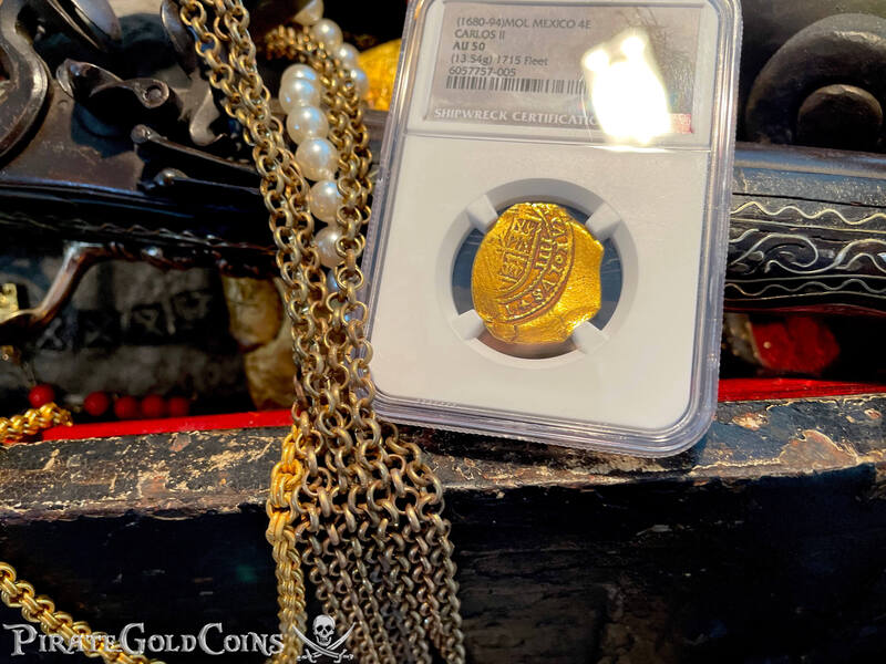 Mexico 4 Escudos 1680-94 "Jeweled Cross" NGC 50 9